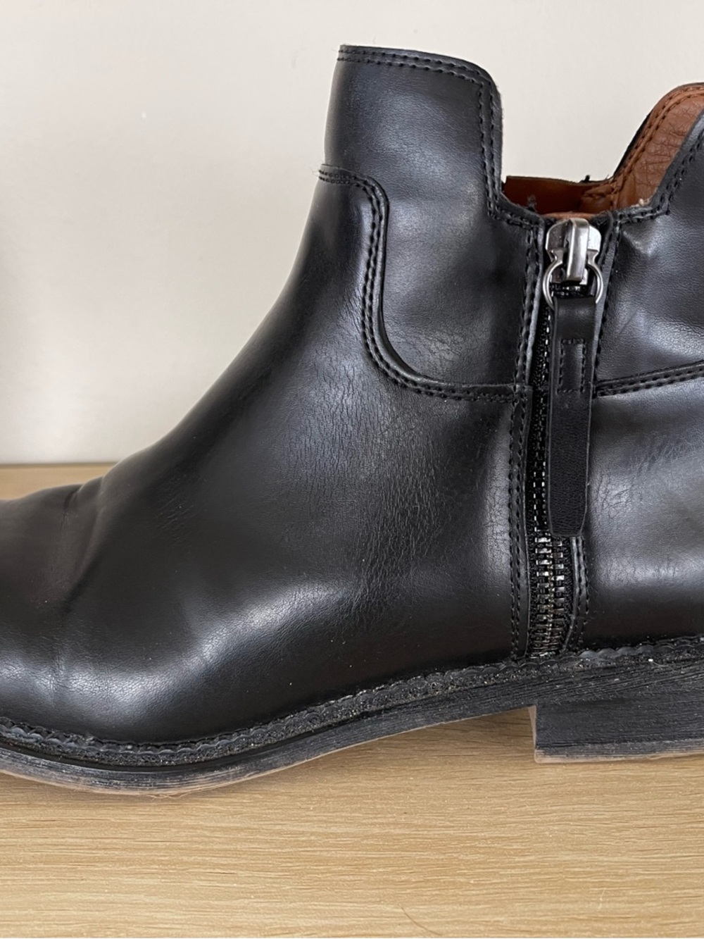 Franco Sarto Black Hallie Chelsea Ankle Boots Booties  8M